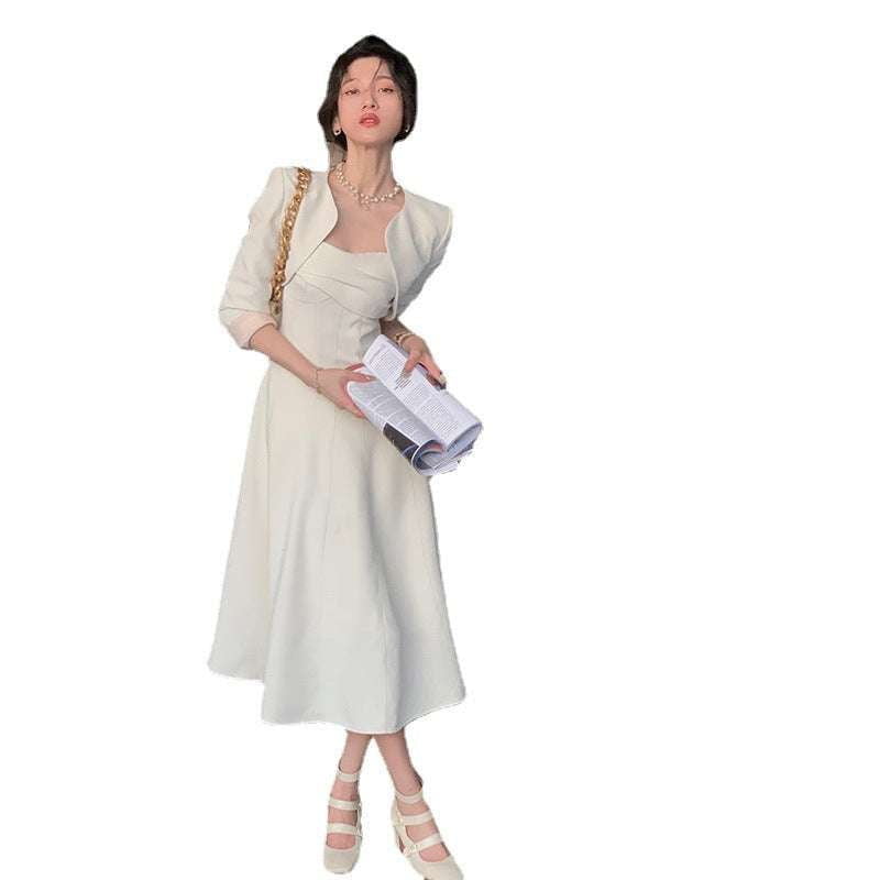 chic dress ensemble, elegant women's attire, ladies dress suit - available at Sparq Mart