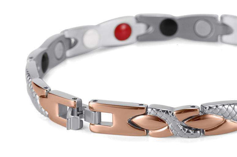 Elegant Gold Bracelet, Magnetic Energy Bracelet, Therapeutic Bracelet Design - available at Sparq Mart