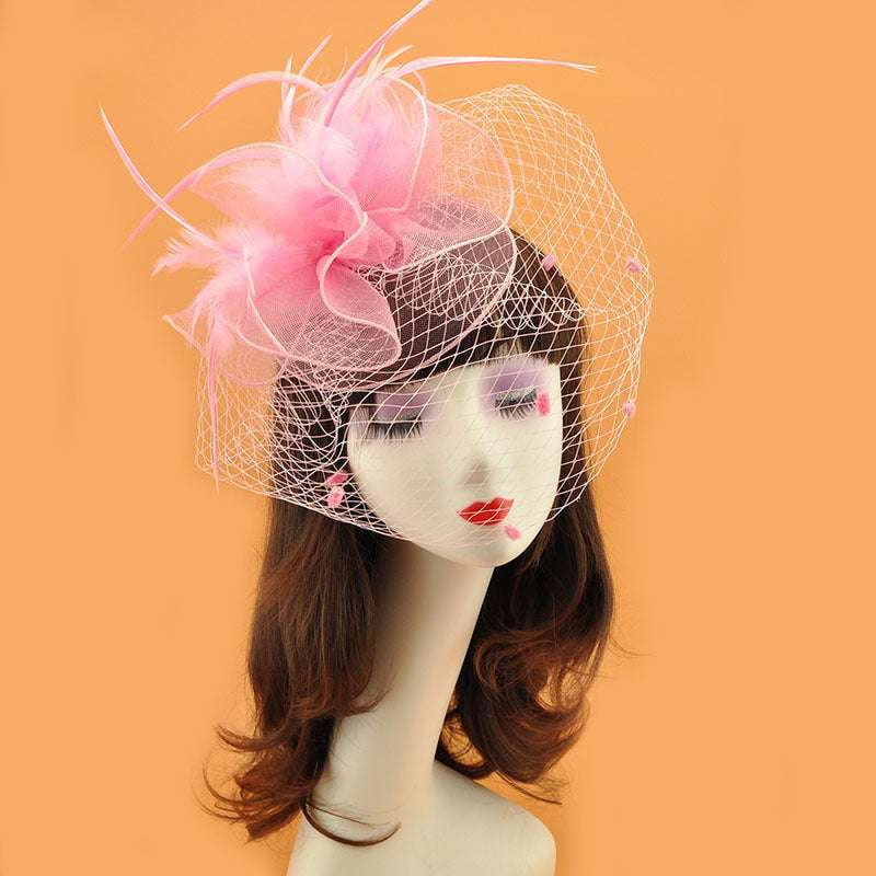 British Veil Hat, Elegant Veil Hat, Retro Top Hat - available at Sparq Mart