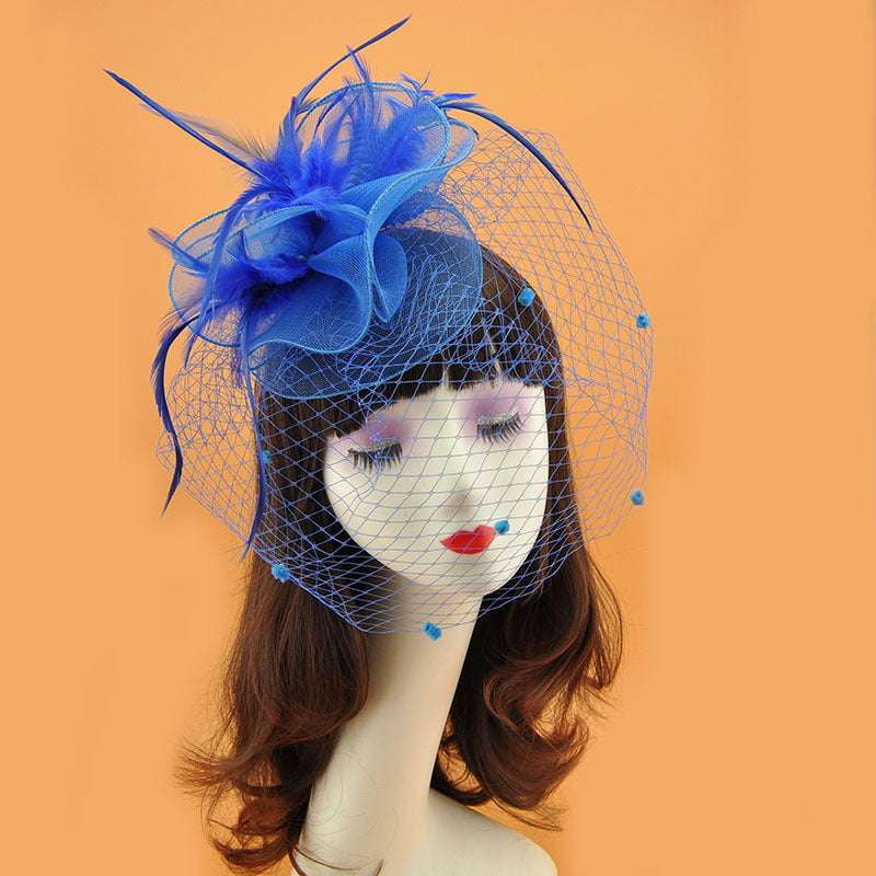 British Veil Hat, Elegant Veil Hat, Retro Top Hat - available at Sparq Mart