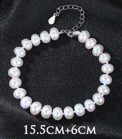 Elegant pearl bracelet, freshwater pearl bracelet, S925 silver bracelet - available at Sparq Mart