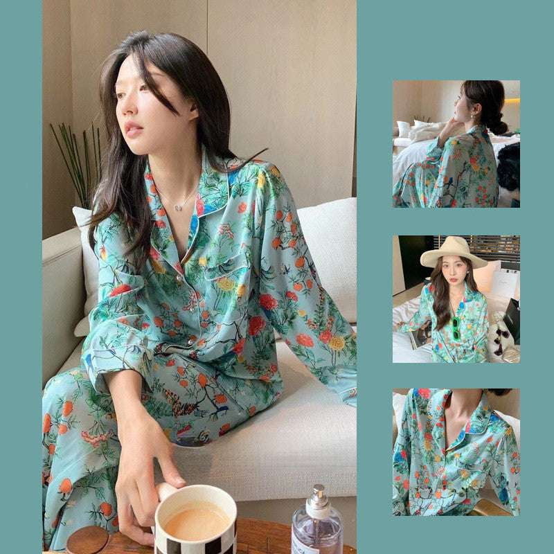 Comfortable Sleepwear Outfit, Luxury Pajama Collection, Silk Loungewear Set - available at Sparq Mart