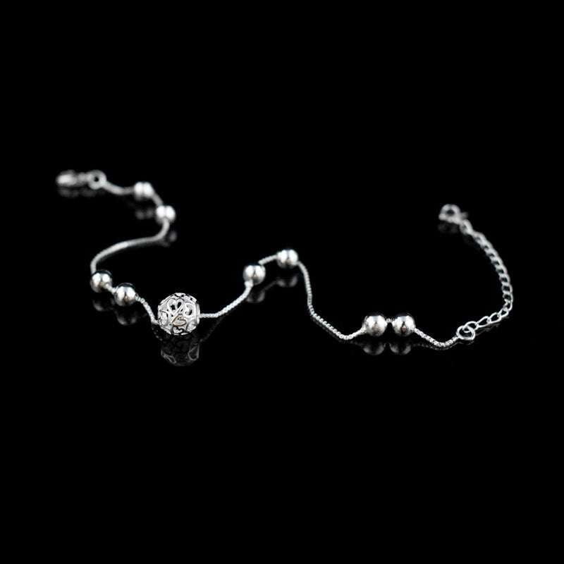 Elegant Silver Anklet Charm Ankle Bracelet Ladies Fashion Anklet - available at Sparq Mart