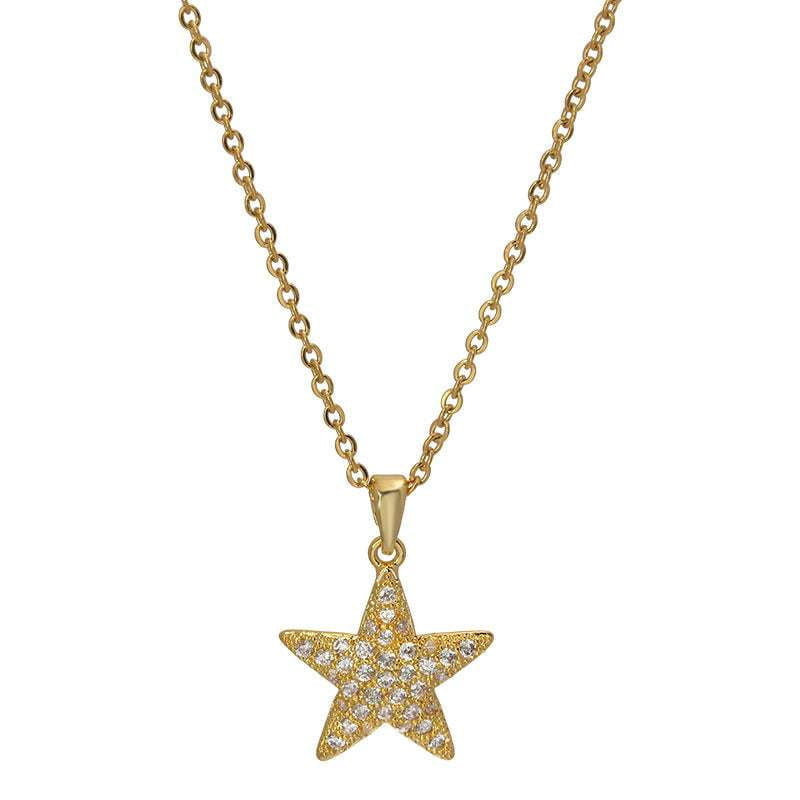 Fashionable Simple Necklace, Star Pendant Necklace, Titanium Steel Jewelry - available at Sparq Mart