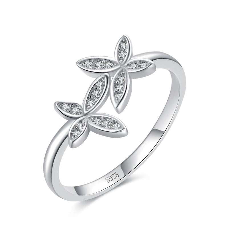 Butterfly Design Ring, Geometric Silver Ring, Sterling Silver Jewelry - available at Sparq Mart