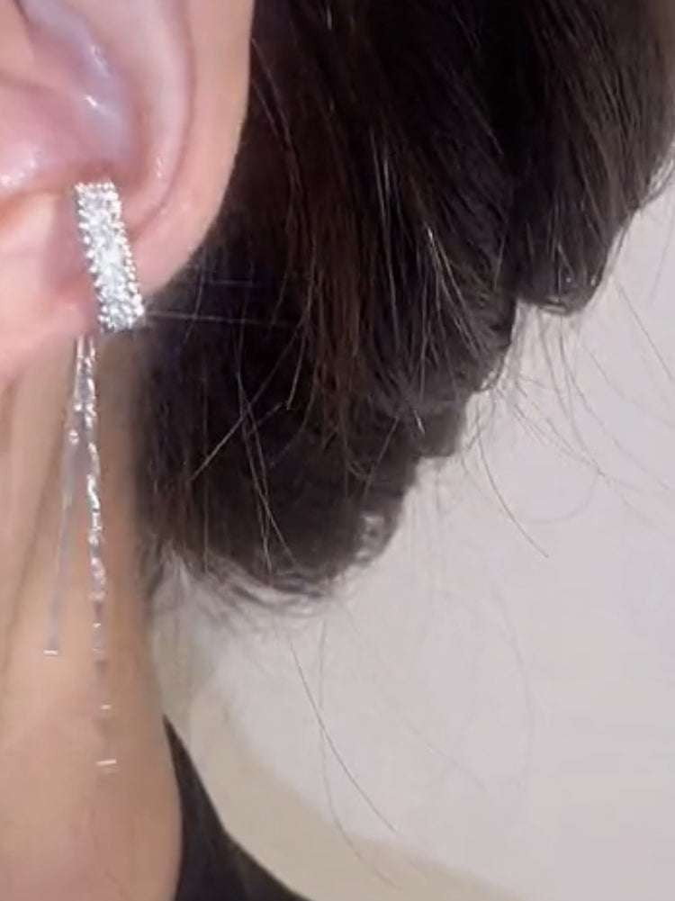 Luxury Ear Cuffs, No Pierce Earrings, Tassel Ear Clips - available at Sparq Mart