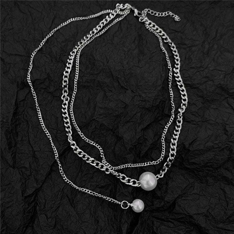 Elegant Necklace Design, Simple Personality Chain, Titanium Clavicle Necklace - available at Sparq Mart