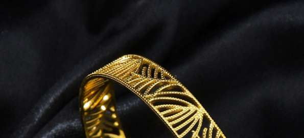 Elegant Steel Bracelet, Leaf Design Jewelry, Titanium Fashion Bracelets - available at Sparq Mart