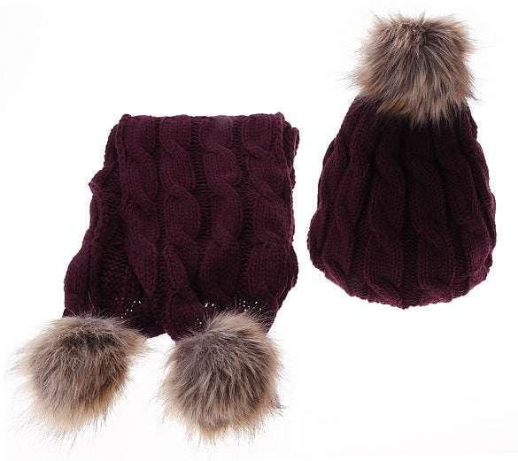 Ladies Scarf Combo, Quality Wool Accessories, Winter Hat Set - available at Sparq Mart