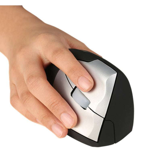 Comfortable Vertical Mouse, Ergonomic Mouse Design, Precision Wireless Mouse - available at Sparq Mart