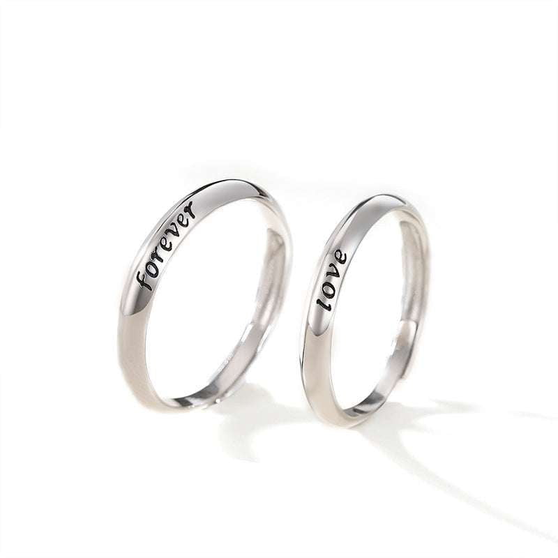 adjustable love ring, eternal silver band, sterling couple rings - available at Sparq Mart