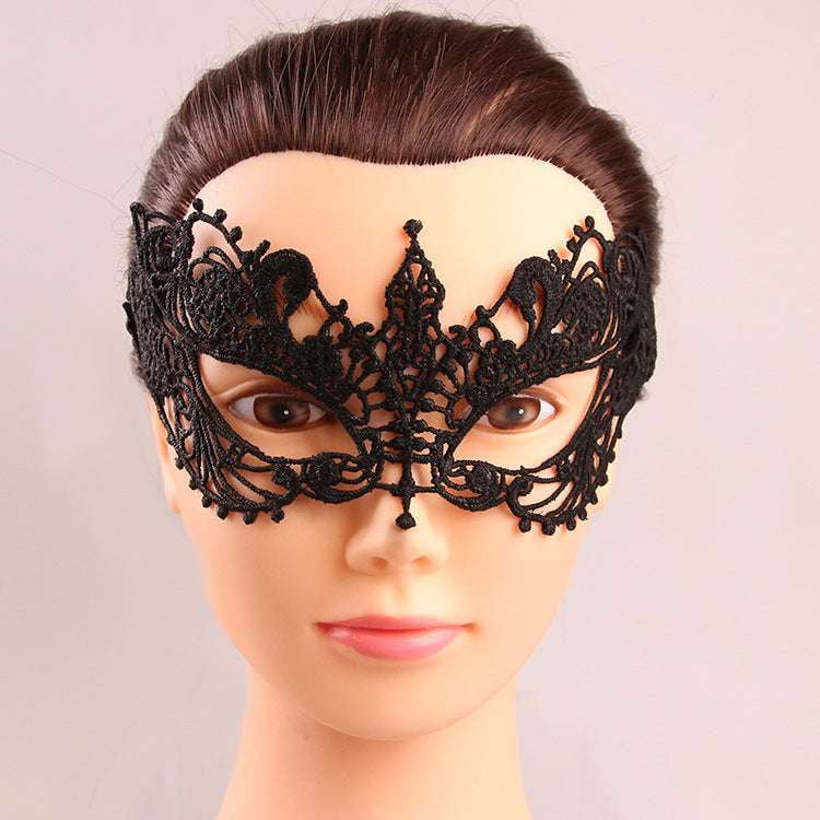 Elegant Party Accessory, Handmade Lace Mask, Mysterious Eye Mask - available at Sparq Mart