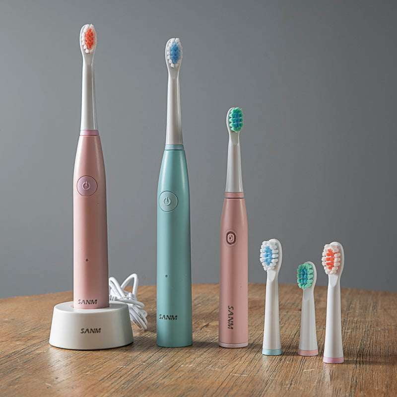 family electric toothbrush, induction charging toothbrush, ultrasonic toothbrush rechargeable - available at Sparq Mart