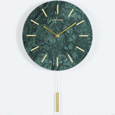 Creative Marble Clock, Mute Bedroom Clock, Nordic Wall Clock - available at Sparq Mart