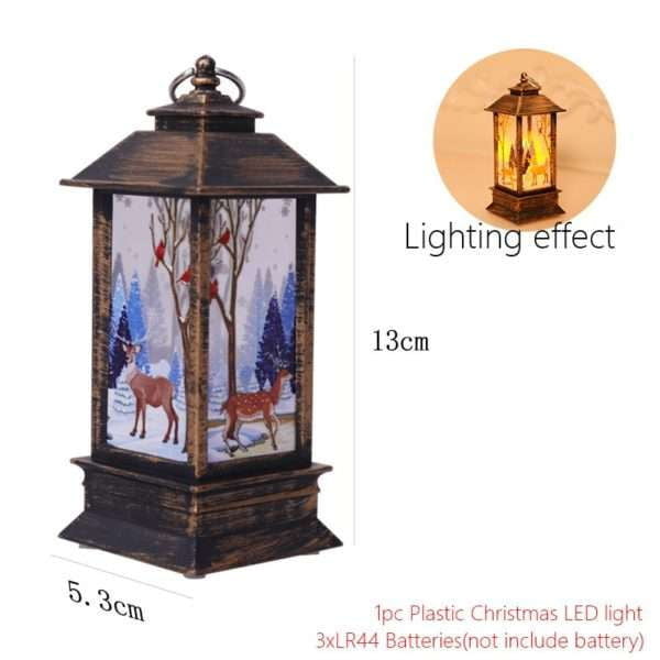 festive table lamp, LED candle lantern, night light elderly - available at Sparq Mart