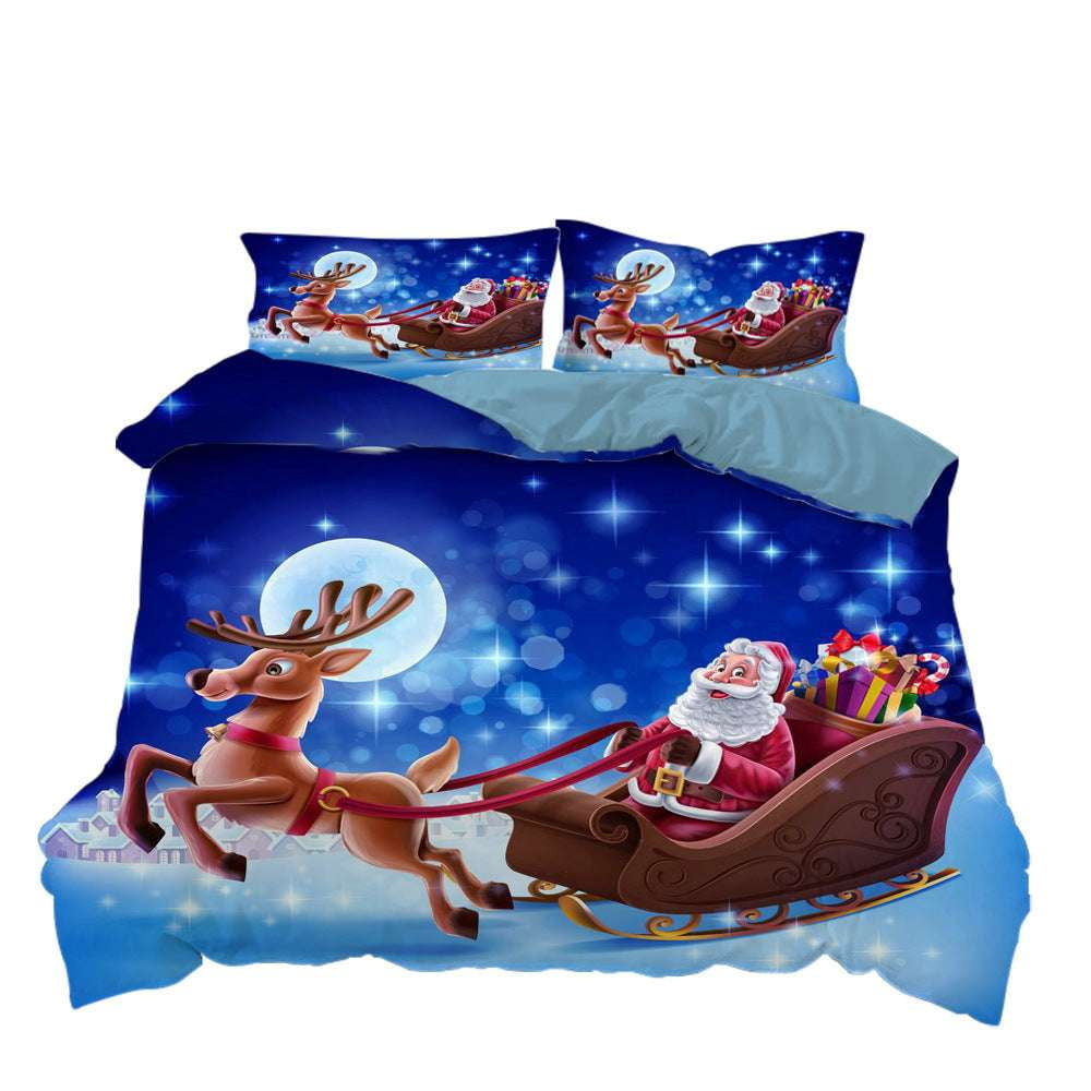 festive bedding set, Santa duvet cover, starry night bedding - available at Sparq Mart