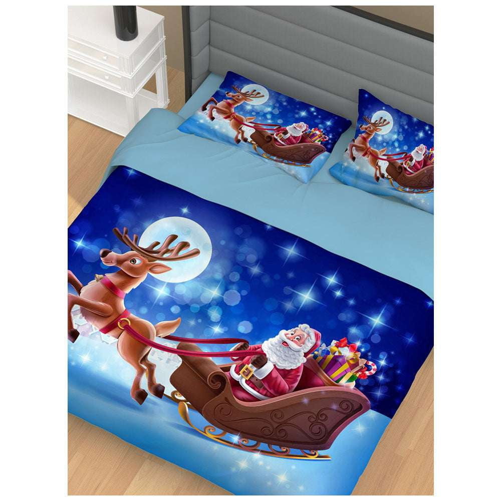 festive bedding set, Santa duvet cover, starry night bedding - available at Sparq Mart