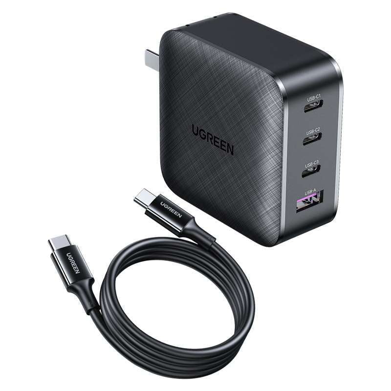 65W GaN Charger, Four Port Charger, Gallium Nitride Power - available at Sparq Mart