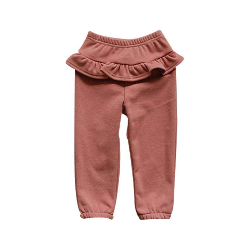 Fleece Lined Culottes, Girls Winter Skirt-pants, Kids Casual Culottes - available at Sparq Mart