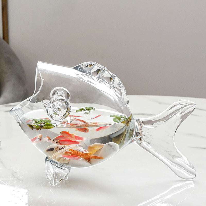 Glass Fish Ornaments, Home Aesthetic Enhancers, Hydroponic Decor Accents - available at Sparq Mart