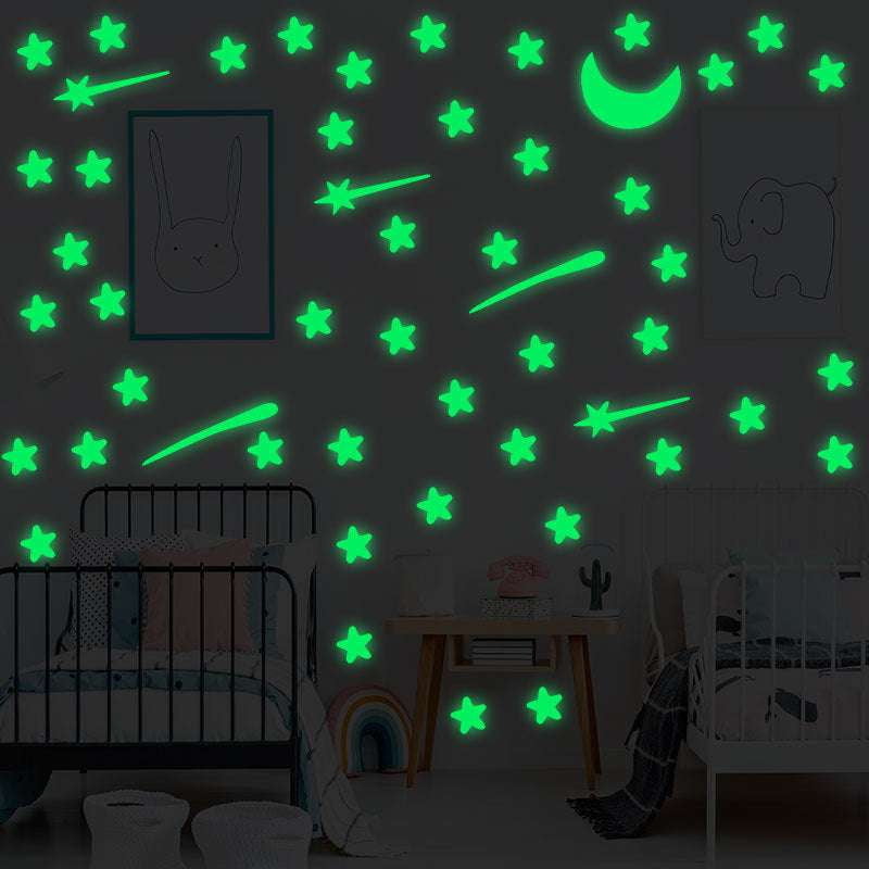 Glowing Ceiling Stars, Luminous Wall Decals, Night Sky Stickers - available at Sparq Mart