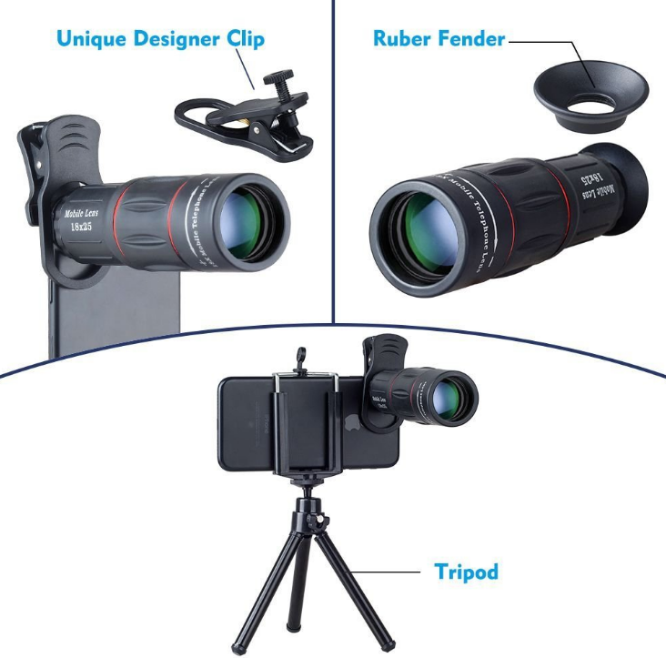 Intelligent Focusing, Mobile Phone Telephoto Lens - available at Sparq Mart