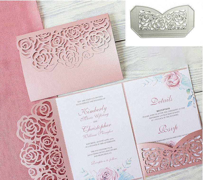 Carbon Steel Die, Greeting Card Lace, High-Quality - available at Sparq Mart