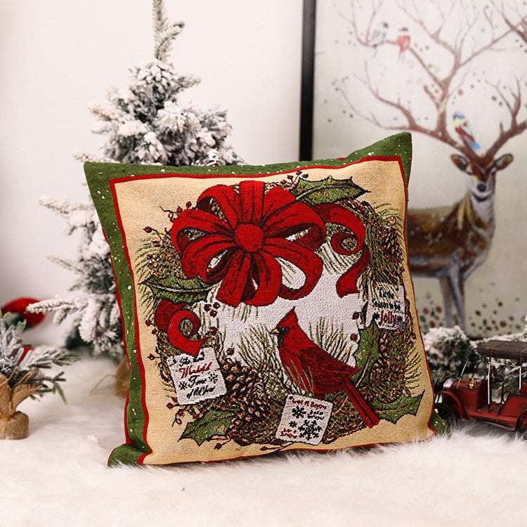 Christmas pillow covers, festive cushion covers, high-quality home decor - available at Sparq Mart