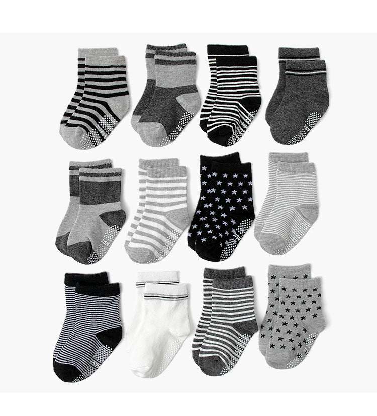 Kids cotton socks, Non-slip floor socks, Polka dot socks - available at Sparq Mart