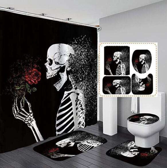 Halloween Shower Curtain, Polyester Shower Curtain, Waterproof Shower Curtain - available at Sparq Mart