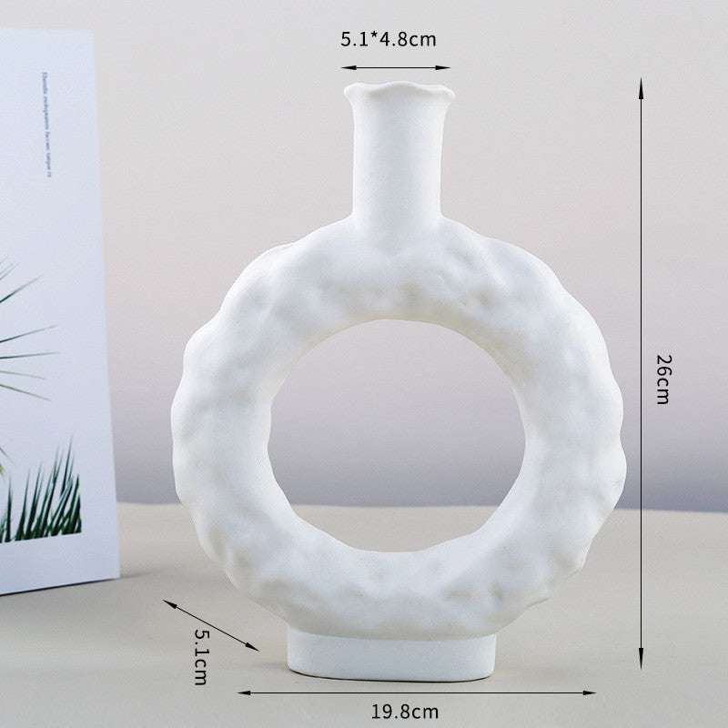 home decoration, Ins plain ceramic vase, special shaped - available at Sparq Mart