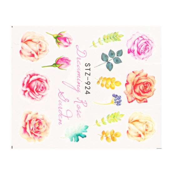 Butterfly, Nail Stickers, Rose Flowers - available at Sparq Mart