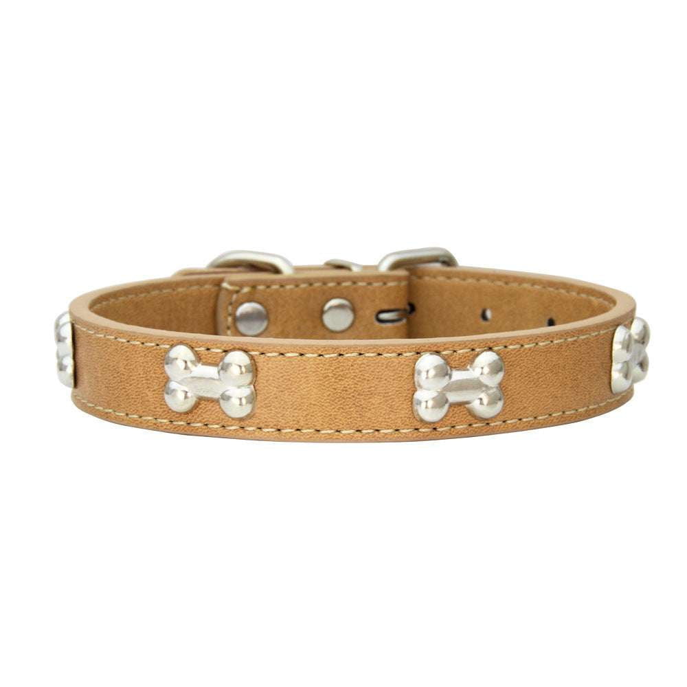 Durable Puppy Collar, Leather Dog Leash, Pet Leash Accessories - available at Sparq Mart