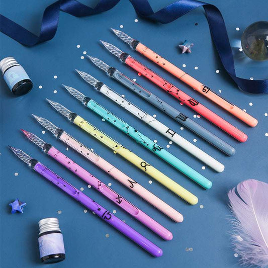 Astrological sign pen, Stylish glass pen, Wholesale dip pen - available at Sparq Mart