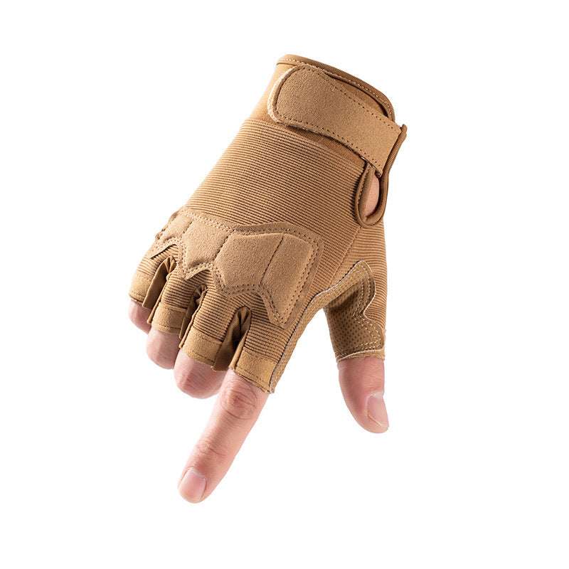 Durable Tactical Gloves, Multifunctional Half Finger Gloves - available at Sparq Mart