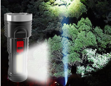 rechargeable flashlight power display - available at Sparq Mart