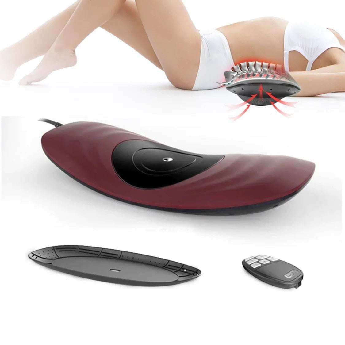 Back Pain Reliever, Inflatable Traction Device, Lumbar Support Massager - available at Sparq Mart