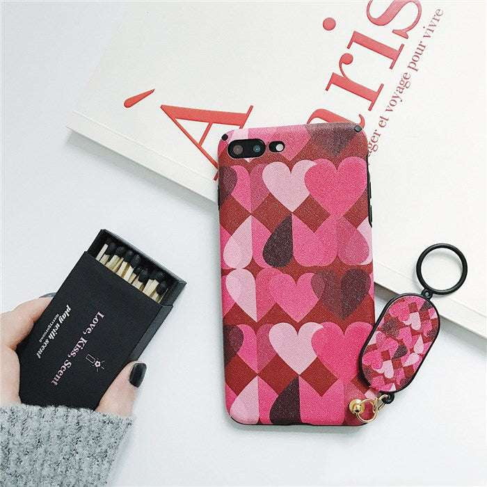 Cartoon Love Design, iPhone 7 Plus Case, Silicone Protective Cover - available at Sparq Mart