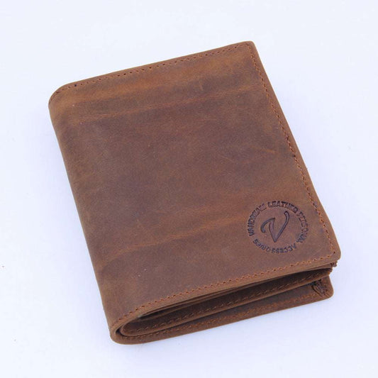 Durable Everyday Wallet, Premium Leather Men's Wallet, Spacious Men's Bi-fold - available at Sparq Mart