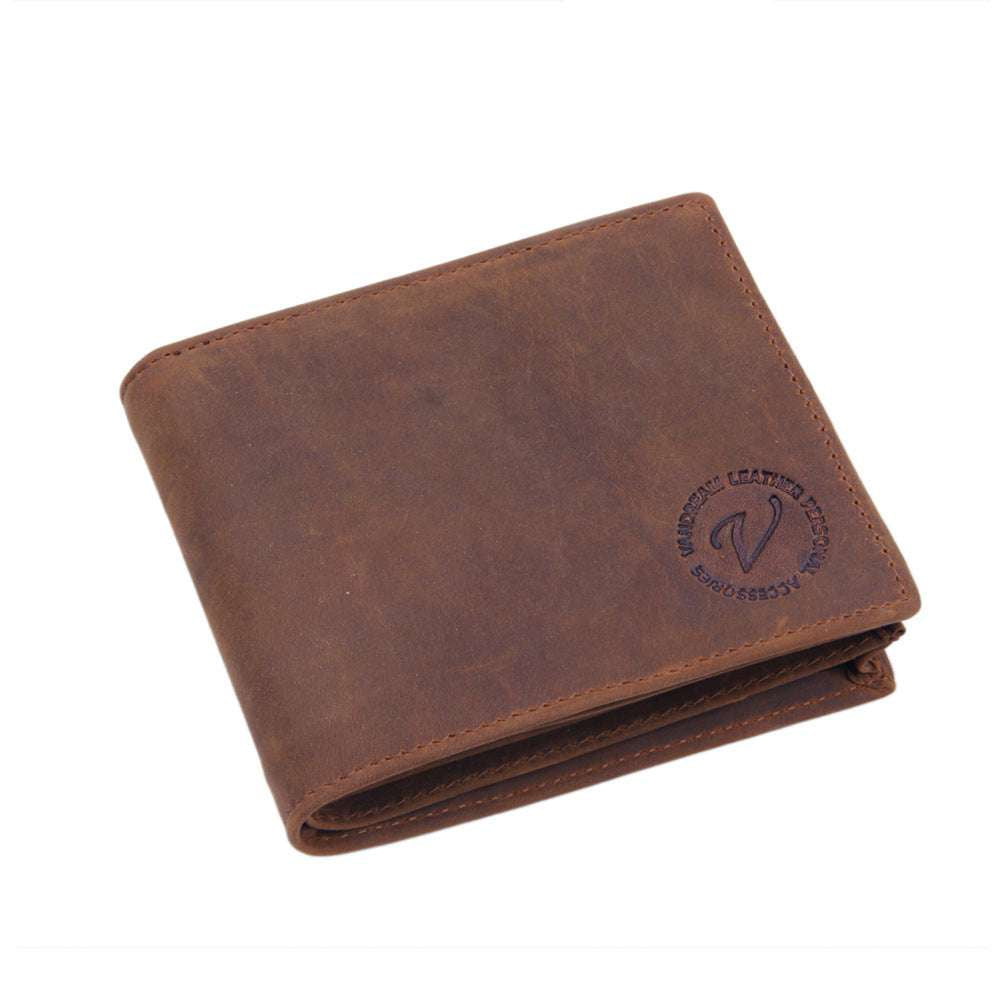 Durable Everyday Wallet, Premium Leather Men's Wallet, Spacious Men's Bi-fold - available at Sparq Mart