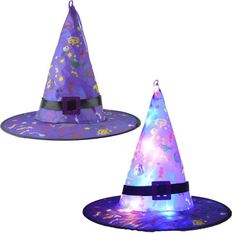 Halloween LED hat, LED holiday decoration, light-up party props - available at Sparq Mart