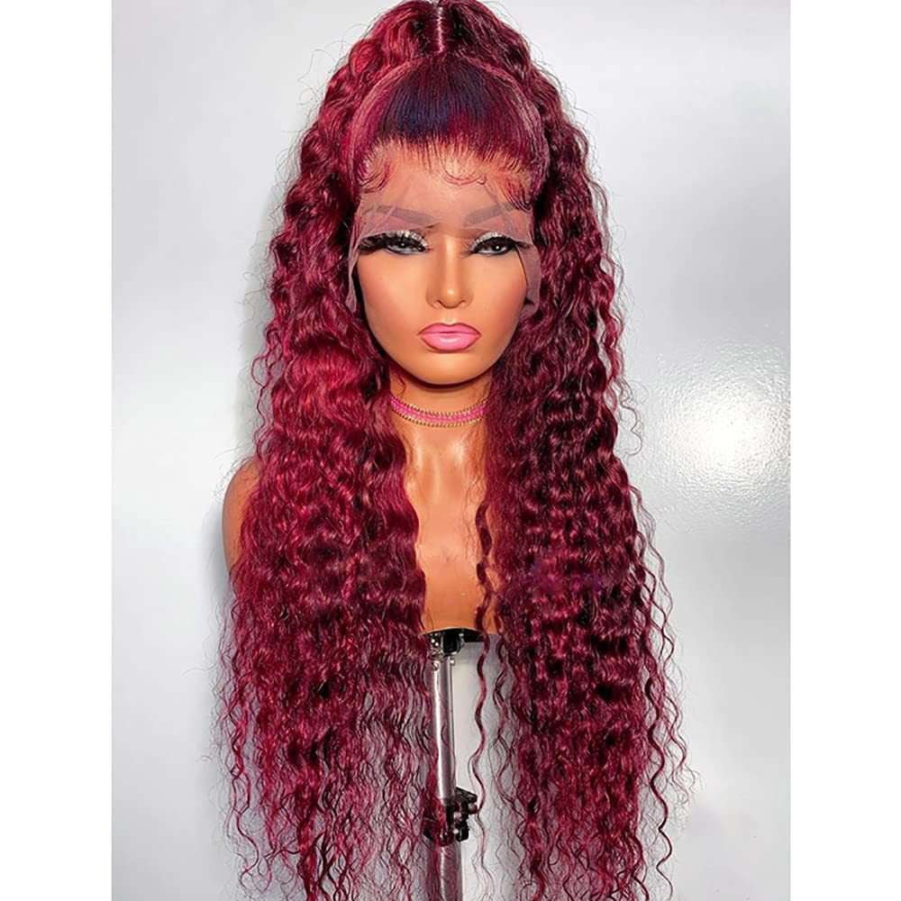 fashion lace wig, long curly wig, realistic fiber wig - available at Sparq Mart