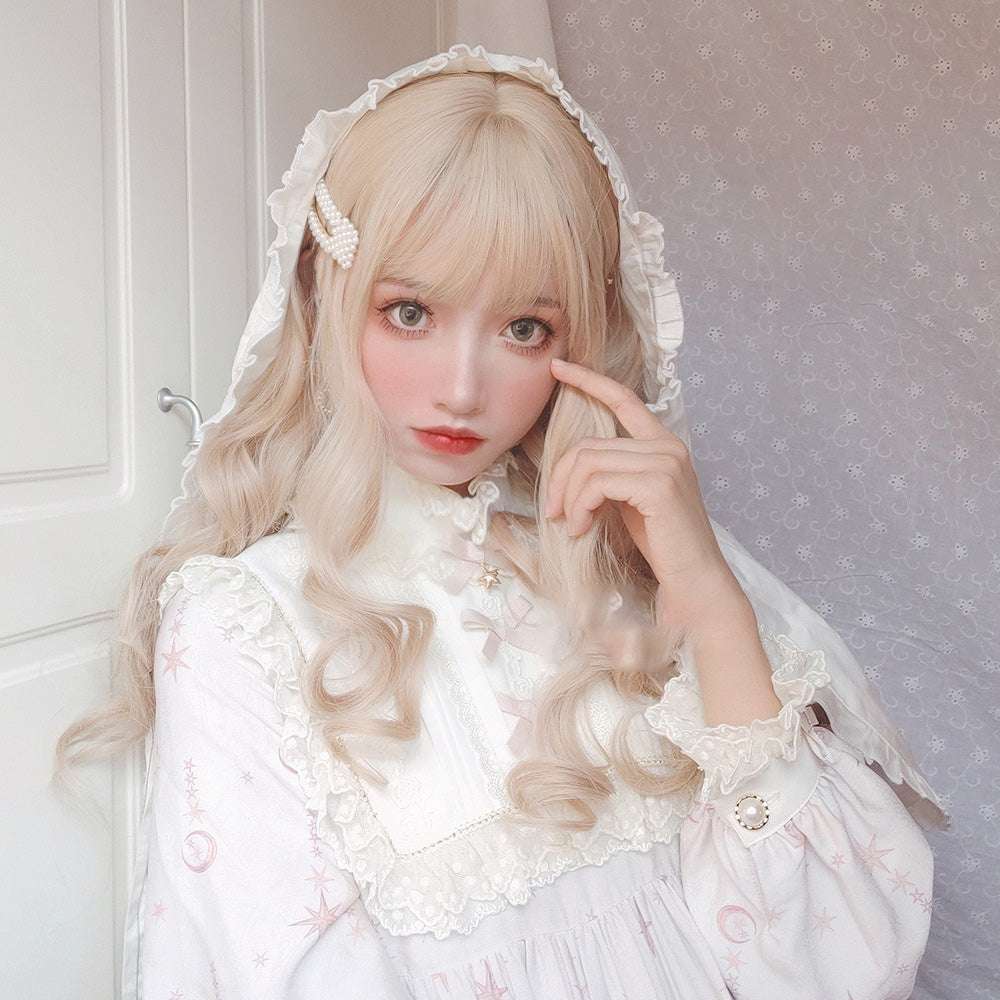 Female Long Curly Wig, Lolita Daily Wig, Soft Girl Wig - available at Sparq Mart