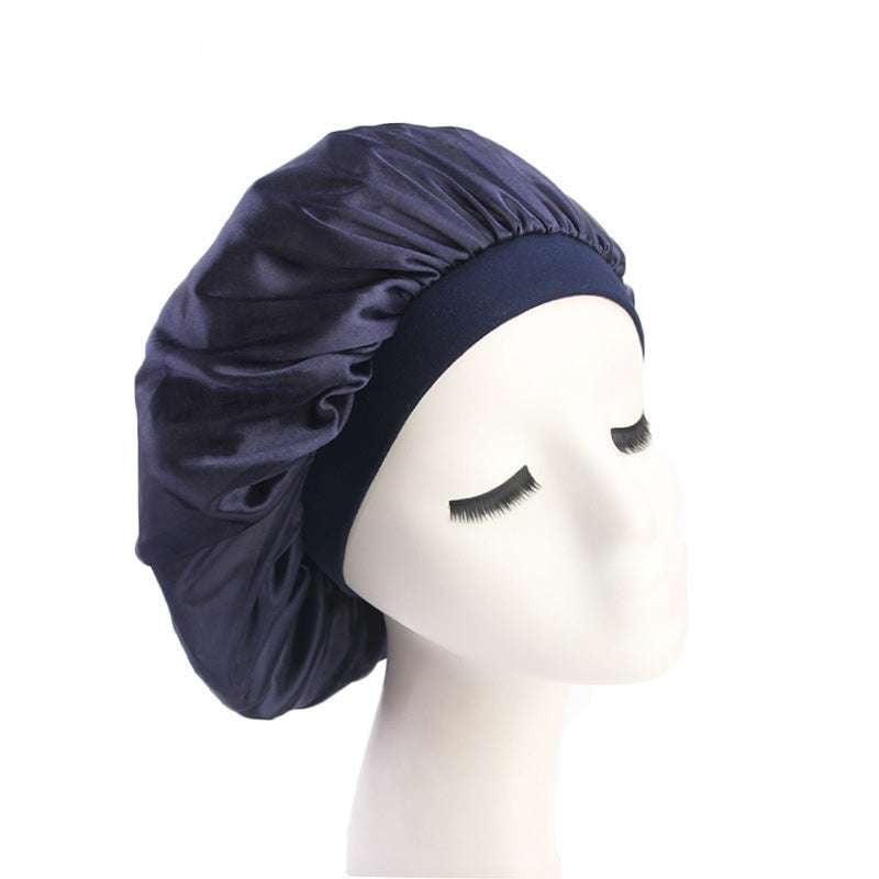 Elegant Nightcap Headwear, Satin Sleep Cap, Silky Dome Nightcap - available at Sparq Mart