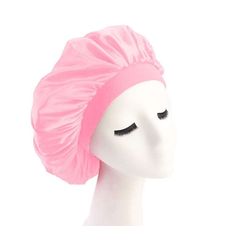 Elegant Nightcap Headwear, Satin Sleep Cap, Silky Dome Nightcap - available at Sparq Mart