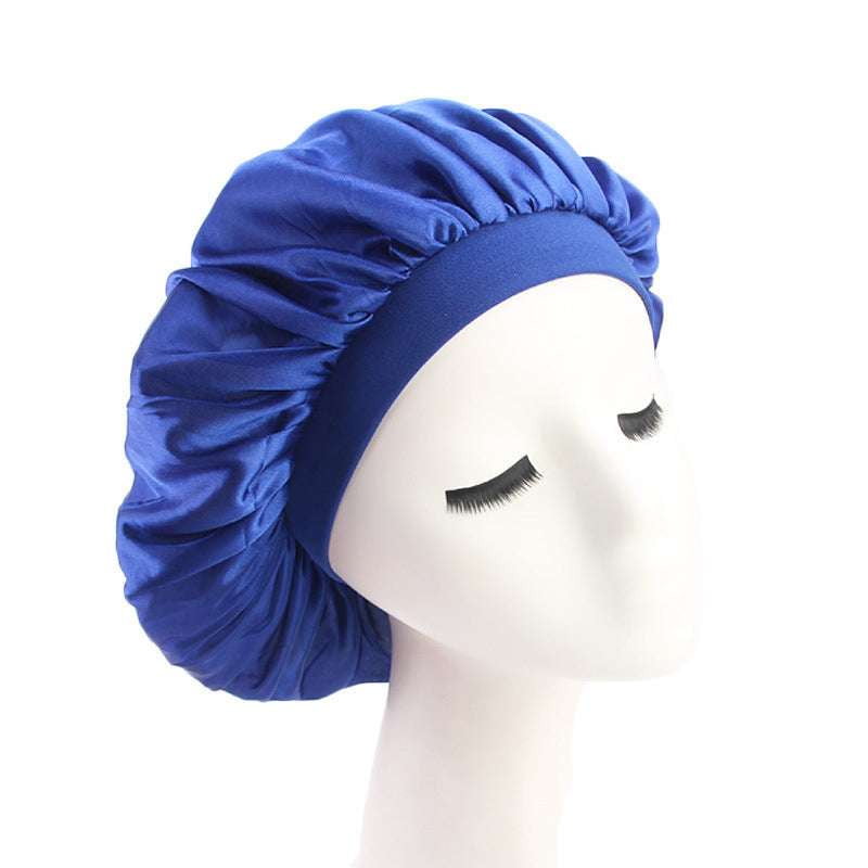 Elegant Nightcap Headwear, Satin Sleep Cap, Silky Dome Nightcap - available at Sparq Mart