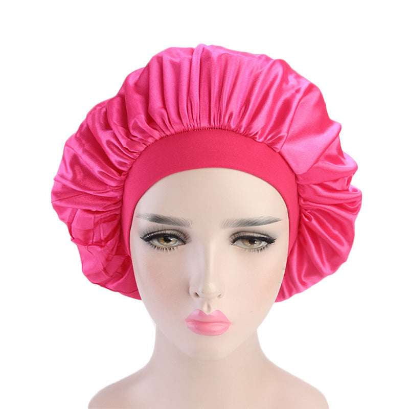 Elegant Nightcap Headwear, Satin Sleep Cap, Silky Dome Nightcap - available at Sparq Mart