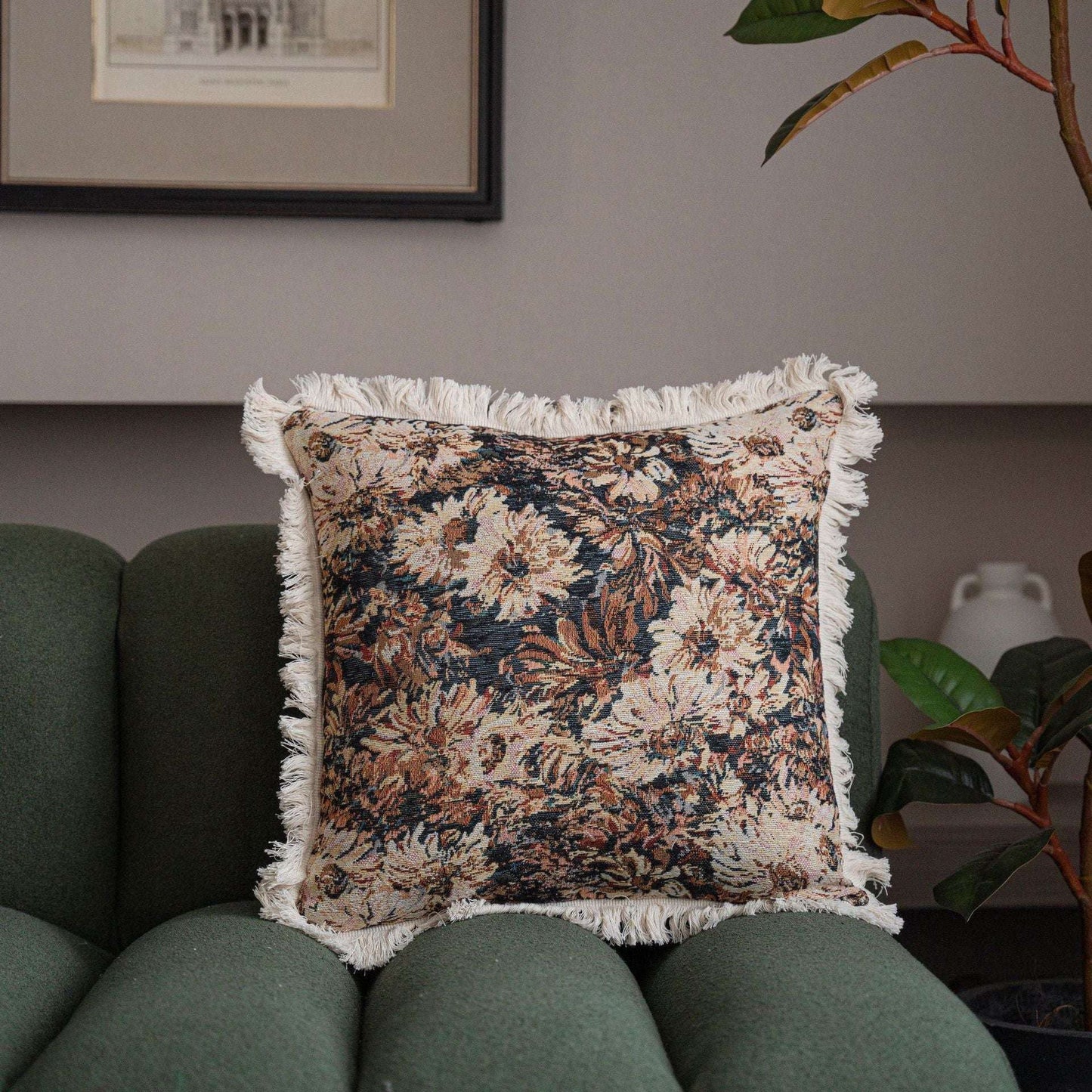 Decorative Sofa Pillow, Luxury Cushion Cover, Tassel Pillow Case - available at Sparq Mart