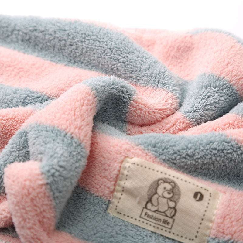 Coral Fleece Bath Set, Luxury Hair Towel, Soft Bath Towels - available at Sparq Mart