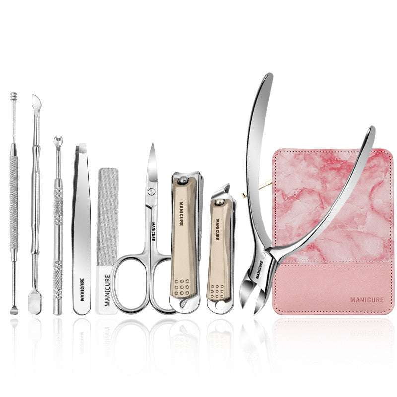 luxury manicure tools, pink marble nailclipper, stylish nail decoration - available at Sparq Mart